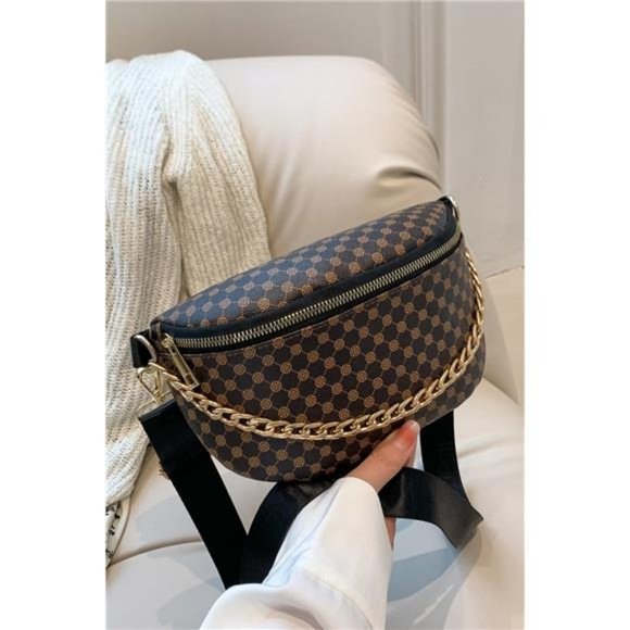 Printed PU Leather Sling Bag - Picture 4 of 16